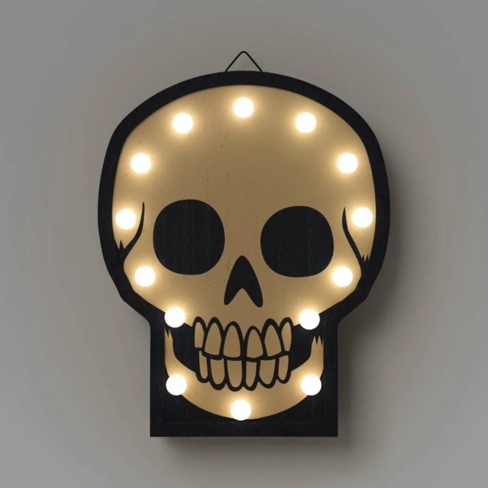 NWT Target Hyde and EEK! Boutique Lit Skull Marquee Figurine